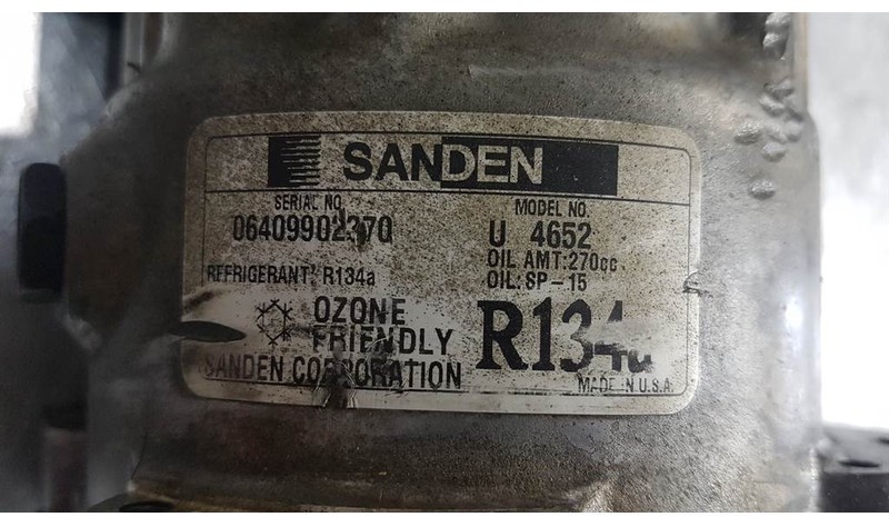 SANDEN U4652 - Compressor/Kompressor/Aircopomp - מדחס מזגן עבור מכונת בנייה: תמונה 3 SANDEN U4652 - Compressor/Kompressor/Aircopomp - מדחס מזגן עבור מכונת בנייה: תמונה 3