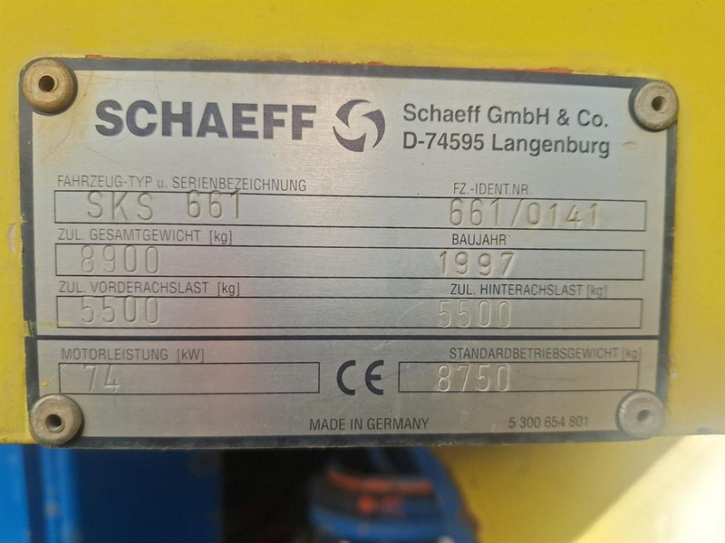 Schaeff SKS 661 - מעמיס גלגלים: תמונה 4 Schaeff SKS 661 - מעמיס גלגלים: תמונה 4