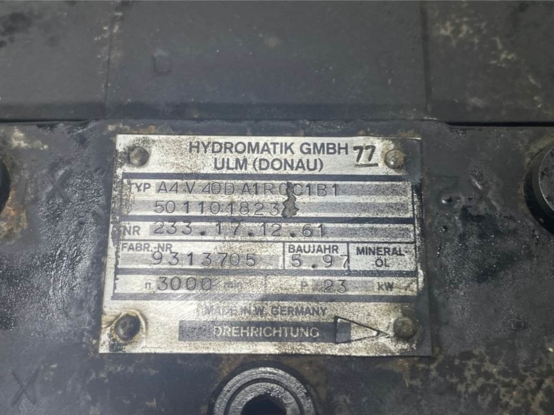 WACKER NEUSON 5011018233/1000192758-Hydromatik A4V40-Drive pump - חלקי הידרוליקה עבור מכונת בנייה: תמונה 4 WACKER NEUSON 5011018233/1000192758-Hydromatik A4V40-Drive pump - חלקי הידרוליקה עבור מכונת בנייה: תמונה 4