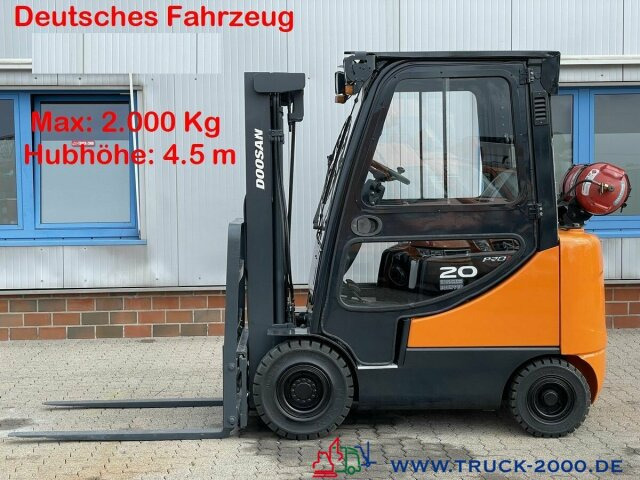 Doosan G20SC-5 Hubhöhe 4.5 m 2000 Kg 4505 h Neue Reifen - מלגזת LPG: תמונה 1 Doosan G20SC-5 Hubhöhe 4.5 m 2000 Kg 4505 h Neue Reifen - מלגזת LPG: תמונה 1