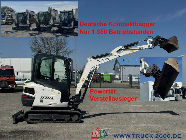 Kubota Kubota KX027-4 GL Verstellausleger + Powertilt - מיני מחפר: תמונה 1 Kubota Kubota KX027-4 GL Verstellausleger + Powertilt - מיני מחפר: תמונה 1