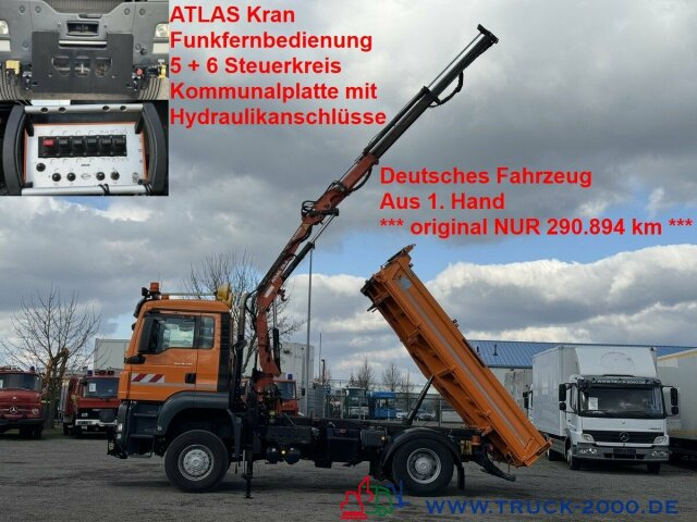 MAN 18.320 4x4 Atlas Kran 8,8m=770kg FB Winterdienst - מזהיר, משאית מנוף: תמונה 1 MAN 18.320 4x4 Atlas Kran 8,8m=770kg FB Winterdienst - מזהיר, משאית מנוף: תמונה 1
