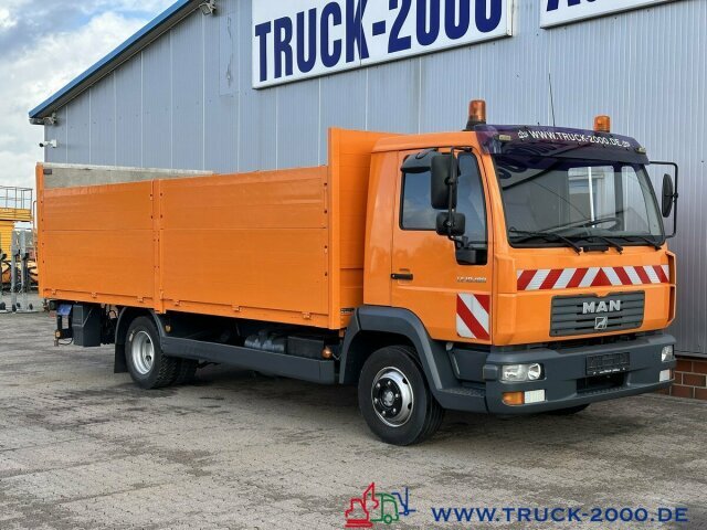 משאית צד נופל/ שטוחה MAN LE10.180 Origi. 177246Km Bordwände 1.20m + LBW2t: תמונה 10
