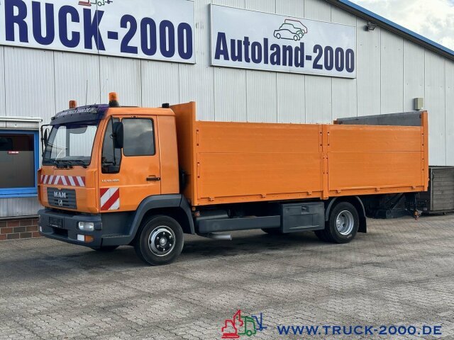משאית צד נופל/ שטוחה MAN LE10.180 Origi. 177246Km Bordwände 1.20m + LBW2t: תמונה 8