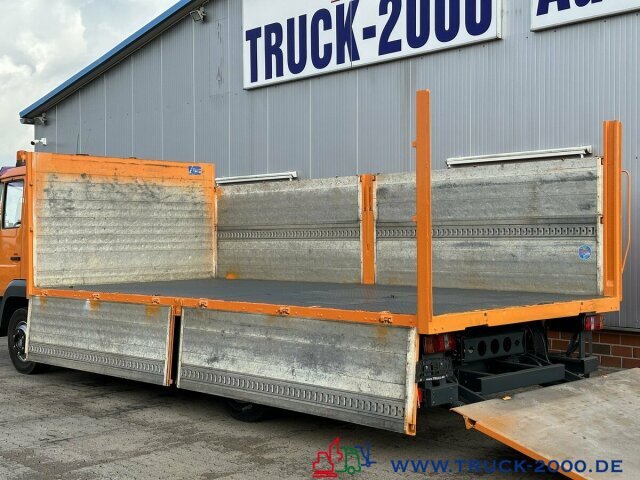משאית צד נופל/ שטוחה MAN LE10.180 Origi. 177246Km Bordwände 1.20m + LBW2t: תמונה 15