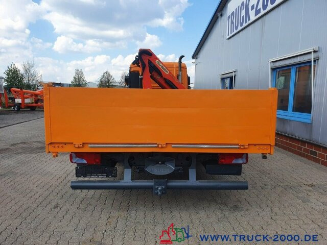 משאית צד נופל/ שטוחה, משאית מנוף MAN TGL 12.250 Kran PK11001 7.6 m = 1.24 to. 2 x AHK: תמונה 12