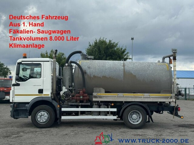MAN TGM 15.250 Fäkalien- Saugwagen 8.000 Liter Klima - משאית ואקום: תמונה 1 MAN TGM 15.250 Fäkalien- Saugwagen 8.000 Liter Klima - משאית ואקום: תמונה 1