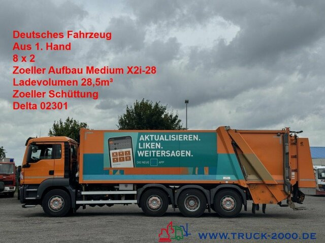 MAN TGS 35.360 8x2 Zoeller 29m³ Medium Schüttung 1.3 - משאית אשפה: תמונה 1 MAN TGS 35.360 8x2 Zoeller 29m³ Medium Schüttung 1.3 - משאית אשפה: תמונה 1