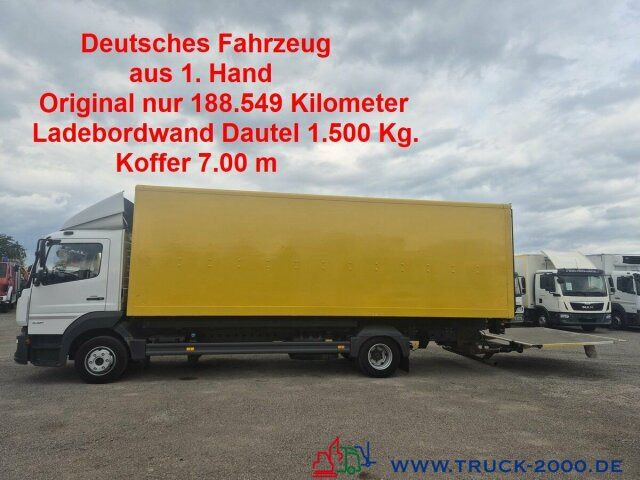 Mercedes-Benz Atego 1021 7m Koffer LBW 1.5t. nur 188549 KM - משאית תיבה: תמונה 1 Mercedes-Benz Atego 1021 7m Koffer LBW 1.5t. nur 188549 KM - משאית תיבה: תמונה 1