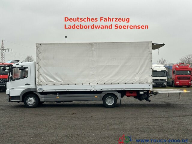 Mercedes-Benz Atego 816 Pritsche Plane LBW Original 113.559km - משאית וילונות צד: תמונה 1 Mercedes-Benz Atego 816 Pritsche Plane LBW Original 113.559km - משאית וילונות צד: תמונה 1