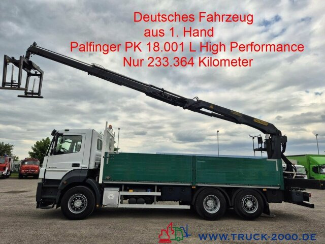 Mercedes-Benz Axor 2536 Palfinger PK 18001 HP Nur 233.964 KM - משאית צד נופל/ שטוחה, משאית מנוף: תמונה 1 Mercedes-Benz Axor 2536 Palfinger PK 18001 HP Nur 233.964 KM - משאית צד נופל/ שטוחה, משאית מנוף: תמונה 1