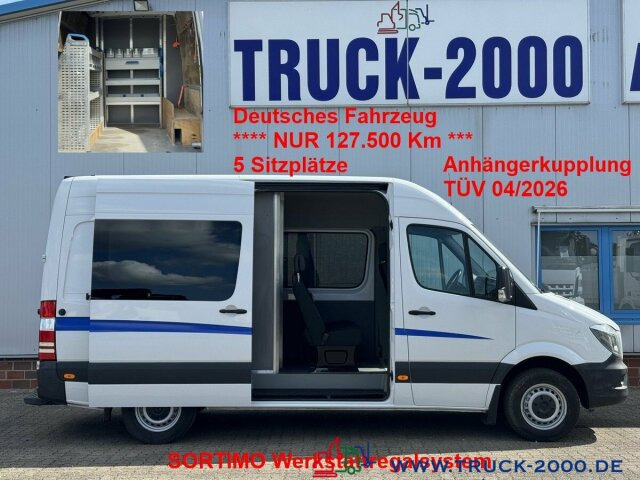 Mercedes-Benz Sprinter 314 Mixto 5Sitzer Sortimo Werkstattsyst - מיניבוס, כלי רכב מסחרי לנוסעים: תמונה 1 Mercedes-Benz Sprinter 314 Mixto 5Sitzer Sortimo Werkstattsyst - מיניבוס, כלי רכב מסחרי לנוסעים: תמונה 1