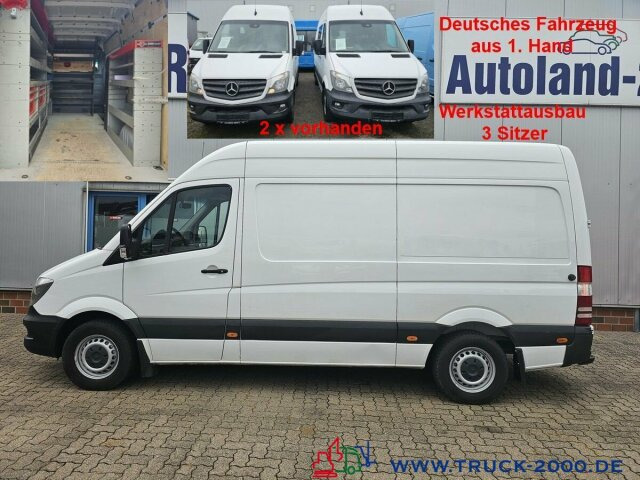 כלי רכב מסחרי עם לוח Mercedes-Benz Sprinter 316 CDI Hoch Lang Werkstattausbau 3 Sitze: תמונה 1