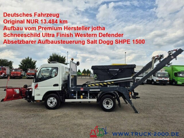 Mitsubishi Canter Fuso 6S15 Winter Schneeschild Salzstreuer - משאית דילוג העמסה: תמונה 1 Mitsubishi Canter Fuso 6S15 Winter Schneeschild Salzstreuer - משאית דילוג העמסה: תמונה 1
