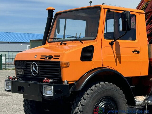 משאית מנוף Unimog U1700 Kran PK16000 + Jib Höhe 22,50m + Winde: תמונה 9