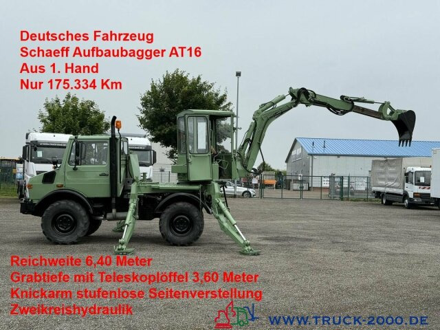 Unimog U427/10 Schaeff Mobilbagger AT 16 NUR 175 TKM - כלי רכב מסחרי: תמונה 1 Unimog U427/10 Schaeff Mobilbagger AT 16 NUR 175 TKM - כלי רכב מסחרי: תמונה 1