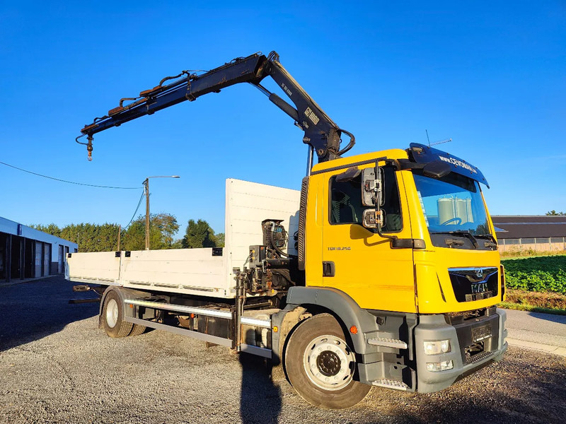 MAN TGM 18.250 Open box + HIAB 166-3 - משאית צד נופל/ שטוחה, משאית מנוף: תמונה 2 MAN TGM 18.250 Open box + HIAB 166-3 - משאית צד נופל/ שטוחה, משאית מנוף: תמונה 2