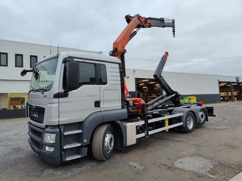 MAN TGS 26.320 Container Multilift + Kraan Palfinger PK16502 - משאית הרמת וו, משאית מנוף: תמונה 1 MAN TGS 26.320 Container Multilift + Kraan Palfinger PK16502 - משאית הרמת וו, משאית מנוף: תמונה 1