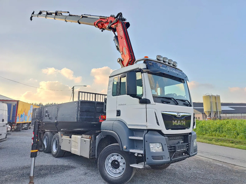 MAN Tridem 8x4 Euro6 Kipper Kraan Fassi F365 - מזהיר, משאית מנוף: תמונה 1 MAN Tridem 8x4 Euro6 Kipper Kraan Fassi F365 - מזהיר, משאית מנוף: תמונה 1