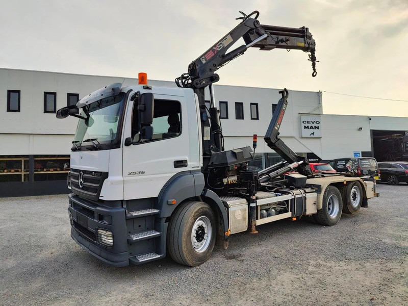 Mercedes-Benz Axor 2536 Euro5 container multilift crane HIAB 220 - משאית הרמת וו, משאית מנוף: תמונה 1 Mercedes-Benz Axor 2536 Euro5 container multilift crane HIAB 220 - משאית הרמת וו, משאית מנוף: תמונה 1