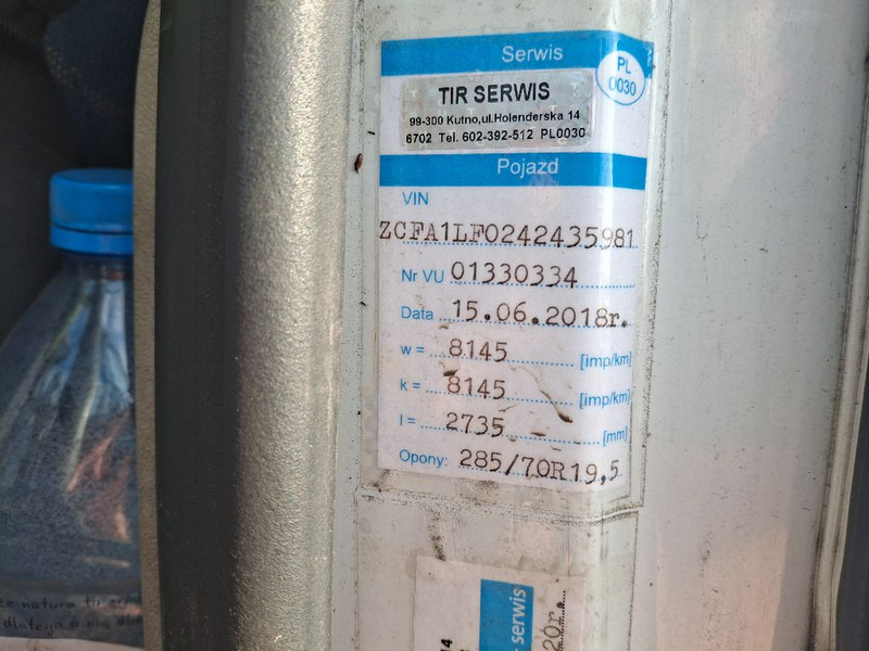 משאית עם שלדת תא Iveco ML150E21 EUROCARGO: תמונה 12 משאית עם שלדת תא Iveco ML150E21 EUROCARGO: תמונה 12