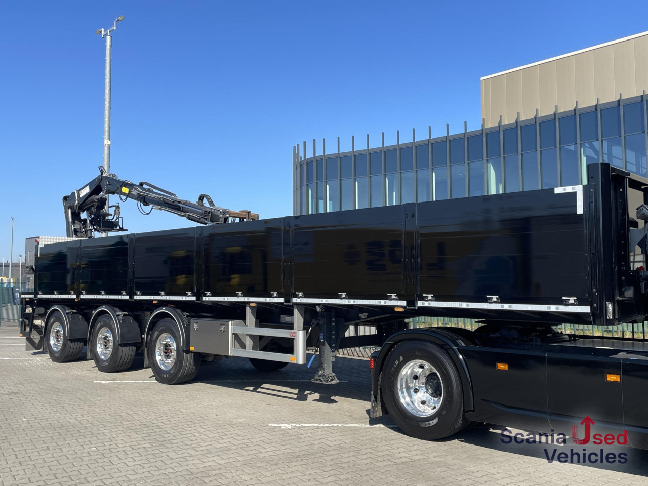 קרון נגרר צד נופל/ שטוח PACTON PACTON TPL.342 CB LIFT AXLE KINETIC 13R-3X CRANE: תמונה 8
