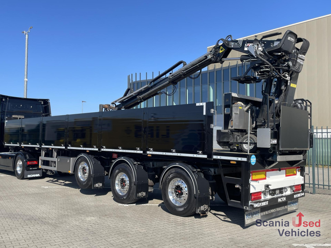קרון נגרר צד נופל/ שטוח PACTON PACTON TPL.342 CB LIFT AXLE KINETIC 13R-3X CRANE: תמונה 7