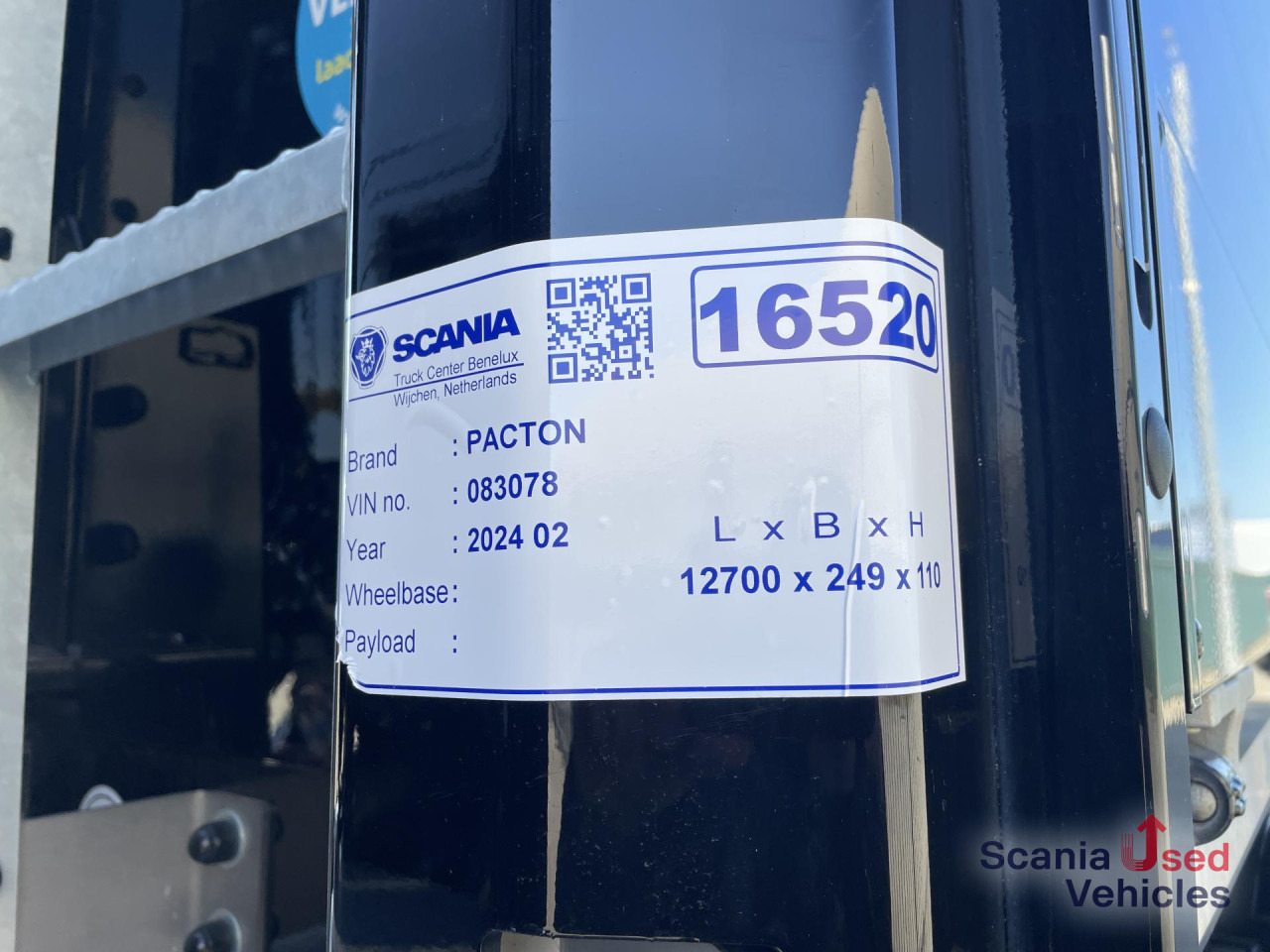 קרון נגרר צד נופל/ שטוח PACTON PACTON TPL.342 CB LIFT AXLE KINETIC 13R-3X CRANE: תמונה 6