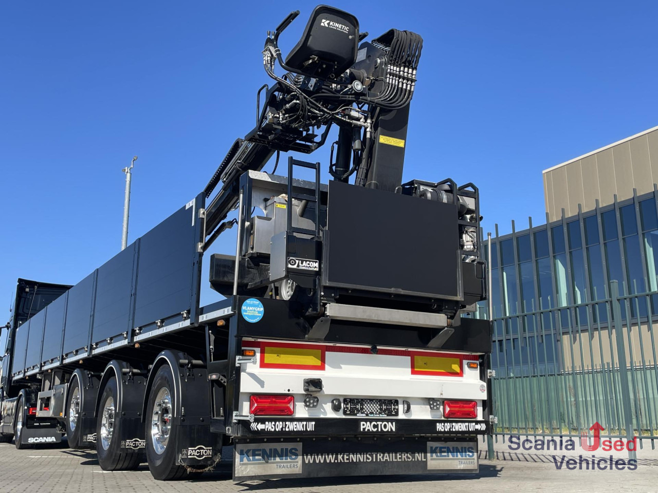 קרון נגרר צד נופל/ שטוח PACTON PACTON TPL.342 CB LIFT AXLE KINETIC 13R-3X CRANE: תמונה 9