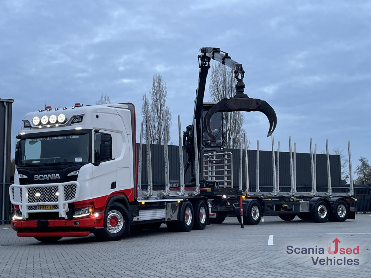SCANIA R 650 B6x4NB RETARDER V8 WOOD KESLA 2112T CRANE - משאית עץ, משאית מנוף: תמונה 1 SCANIA R 650 B6x4NB RETARDER V8 WOOD KESLA 2112T CRANE - משאית עץ, משאית מנוף: תמונה 1