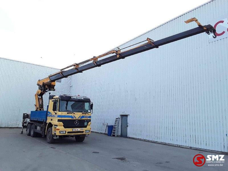 Mercedes-Benz Actros 3340 6x6 Effer 680 6s ext/remote 338'km - משאית צד נופל/ שטוחה, משאית מנוף: תמונה 1 Mercedes-Benz Actros 3340 6x6 Effer 680 6s ext/remote 338'km - משאית צד נופל/ שטוחה, משאית מנוף: תמונה 1