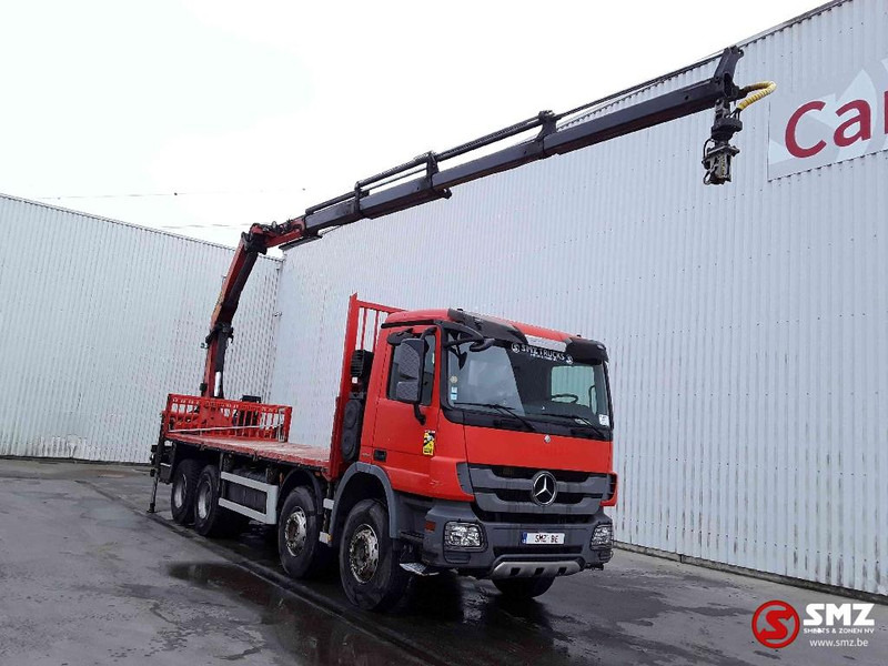 Mercedes-Benz Actros 4144 Palfinger Pk22002Eh 4 ext remote - משאית צד נופל/ שטוחה, משאית מנוף: תמונה 1 Mercedes-Benz Actros 4144 Palfinger Pk22002Eh 4 ext remote - משאית צד נופל/ שטוחה, משאית מנוף: תמונה 1