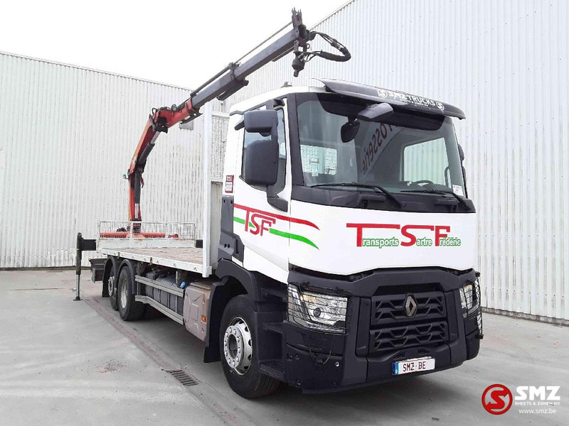 Renault C 430 palfinger pk 1001 remote - משאית צד נופל/ שטוחה, משאית מנוף: תמונה 1 Renault C 430 palfinger pk 1001 remote - משאית צד נופל/ שטוחה, משאית מנוף: תמונה 1