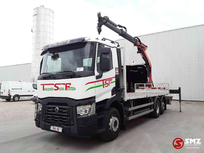 Renault C 430 palfinger pk 1001 remote - משאית צד נופל/ שטוחה, משאית מנוף: תמונה 3 Renault C 430 palfinger pk 1001 remote - משאית צד נופל/ שטוחה, משאית מנוף: תמונה 3