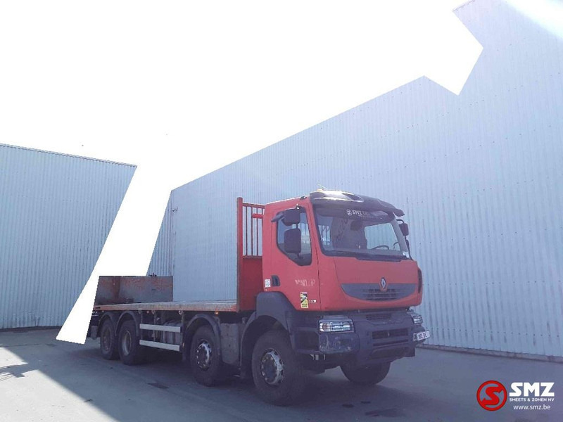Renault Kerax 430 8x4 - משאית צד נופל/ שטוחה, משאית מנוף: תמונה 1 Renault Kerax 430 8x4 - משאית צד נופל/ שטוחה, משאית מנוף: תמונה 1