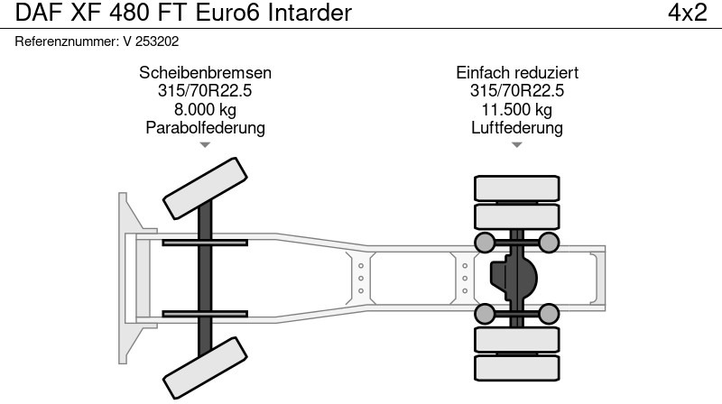 יחידת טרקטור DAF XF 480 FT Euro6 Intarder: תמונה 10 יחידת טרקטור DAF XF 480 FT Euro6 Intarder: תמונה 10