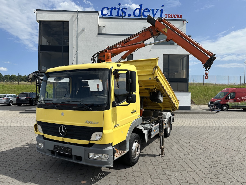 Mercedes-Benz 924 4x2 Meiller Terex Atlas 65.2 Kran - מזהיר, משאית מנוף: תמונה 1 Mercedes-Benz 924 4x2 Meiller Terex Atlas 65.2 Kran - מזהיר, משאית מנוף: תמונה 1