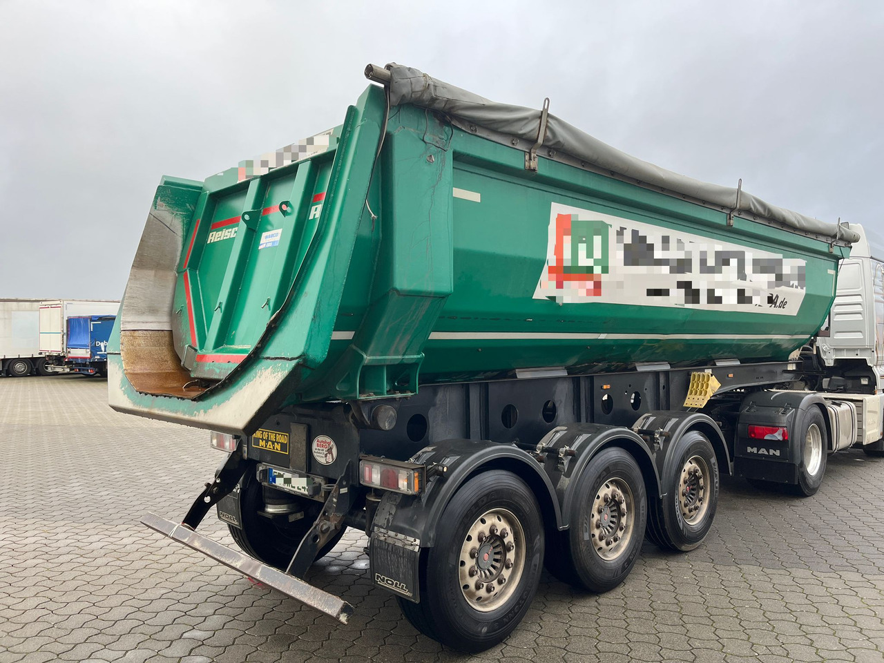 Reisch RHKS 35 24 ASL Alu Mulde - סמיטריילר עם מזהיר: תמונה 4 Reisch RHKS 35 24 ASL Alu Mulde - סמיטריילר עם מזהיר: תמונה 4