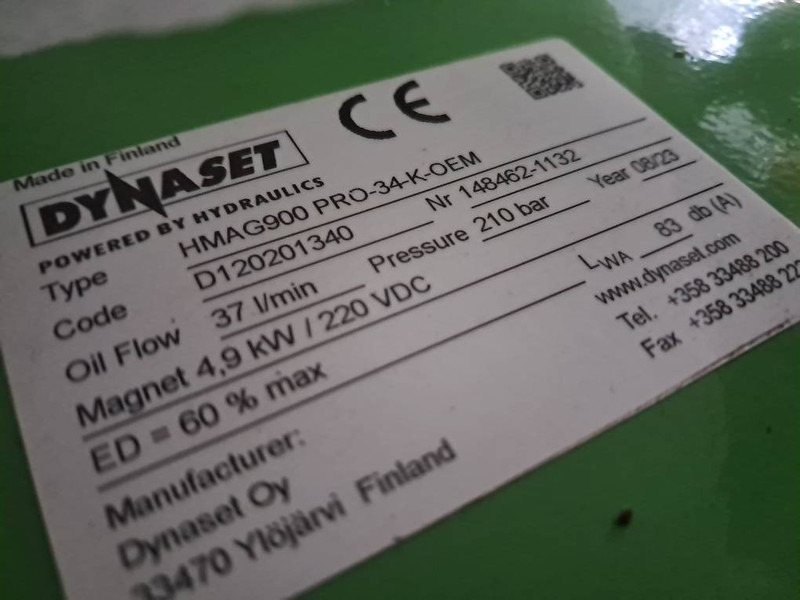 Dynaset HMAG900 - צרופה עבור מכונת בנייה: תמונה 2 Dynaset HMAG900 - צרופה עבור מכונת בנייה: תמונה 2