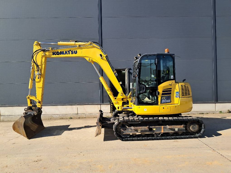 Komatsu PC80MR-5E0 - מיני מחפר: תמונה 2 Komatsu PC80MR-5E0 - מיני מחפר: תמונה 2