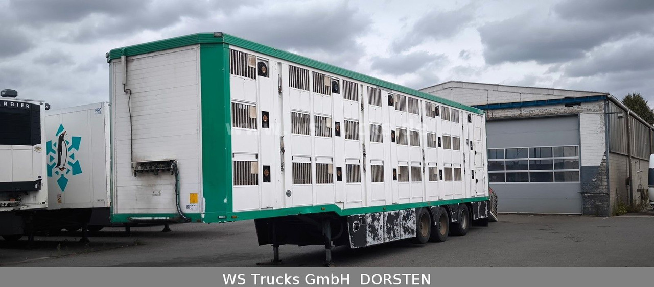 Menke-Janzen 3 Stock , Lenkachse , Hubdach - סמיטריילר להובלת בעלי חיים: תמונה 1 Menke-Janzen 3 Stock , Lenkachse , Hubdach - סמיטריילר להובלת בעלי חיים: תמונה 1