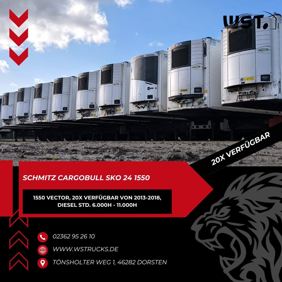 Schmitz Cargobull Kühlauflieger Blumenbreit Vector 1550 - סמיטריילר בתיבה סגורה: תמונה 1 Schmitz Cargobull Kühlauflieger Blumenbreit Vector 1550 - סמיטריילר בתיבה סגורה: תמונה 1