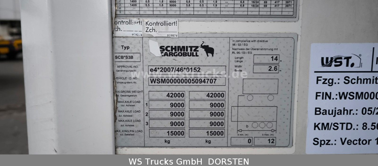 Schmitz Cargobull SKO 24 Kühlauflieger Vector 1550 Strom/Diesel - סמיטריילר בתיבה סגורה: תמונה 5 Schmitz Cargobull SKO 24 Kühlauflieger Vector 1550 Strom/Diesel - סמיטריילר בתיבה סגורה: תמונה 5