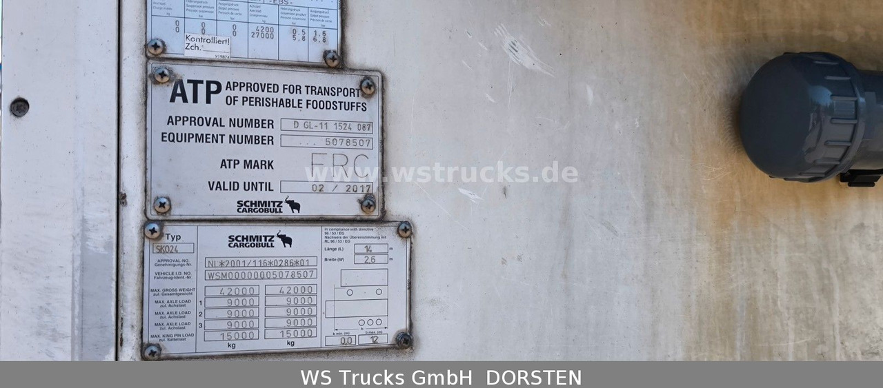 Schmitz Cargobull SKO 24 Kühlauflieger | Vector 1850 MT | LBW - סמיטריילר בתיבה סגורה: תמונה 5 Schmitz Cargobull SKO 24 Kühlauflieger | Vector 1850 MT | LBW - סמיטריילר בתיבה סגורה: תמונה 5