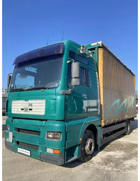 MAN TGA 18.310 BL XXL Jumbo Pritsche Schiebepl. - משאית וילונות צד: תמונה 1 MAN TGA 18.310 BL XXL Jumbo Pritsche Schiebepl. - משאית וילונות צד: תמונה 1