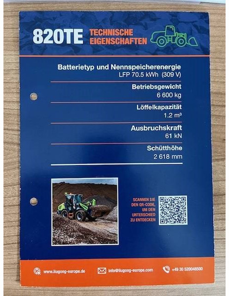 LIUGONG 820 TE vollelektrisch, MIETE / RENTAL (12005253) - מעמיס גלגלים: תמונה 5 LIUGONG 820 TE vollelektrisch, MIETE / RENTAL (12005253) - מעמיס גלגלים: תמונה 5