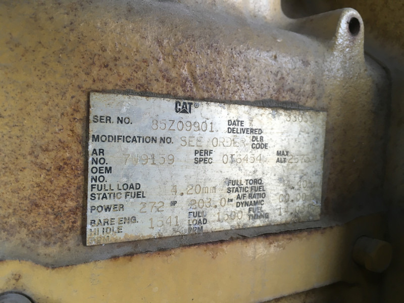 ערכת גנרטורים Caterpillar 3306B GENERATOR 225KVA USED: תמונה 9 ערכת גנרטורים Caterpillar 3306B GENERATOR 225KVA USED: תמונה 9