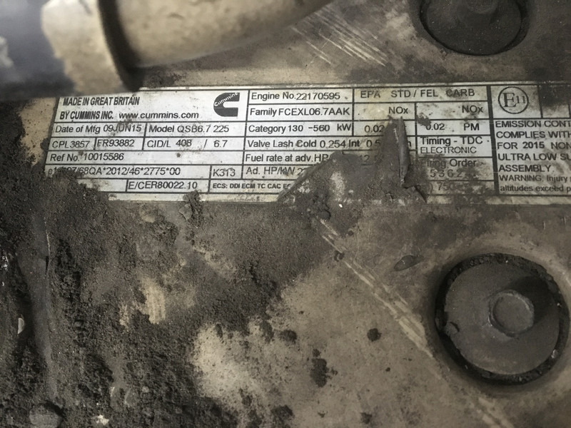 מכונת בנייה Cummins QSB6.7 CPL3857 FOR PARTS: תמונה 6