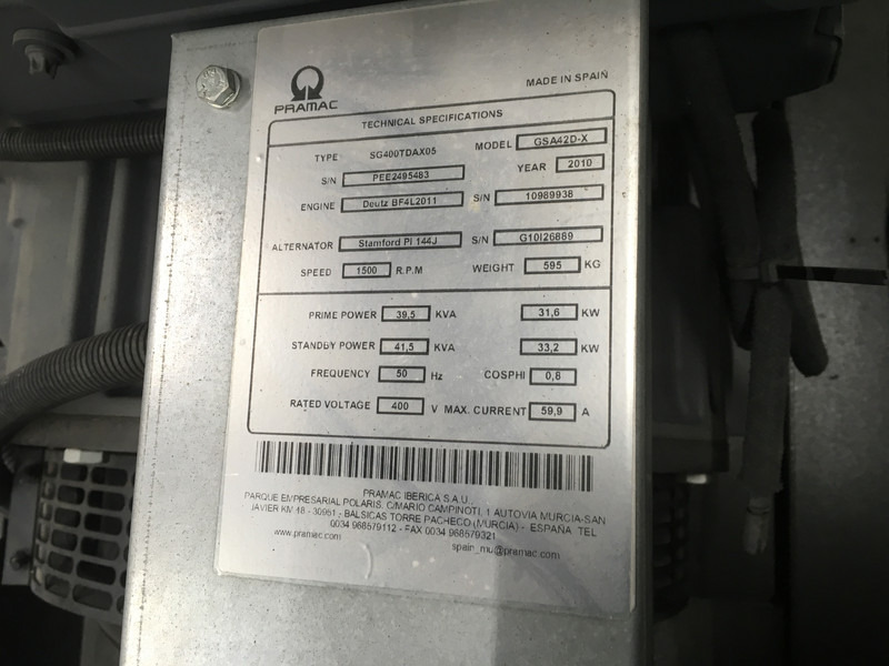 חָדָשׁ ערכת גנרטורים Deutz BF4L2011 GENERATOR 40KVA NEW: תמונה 6