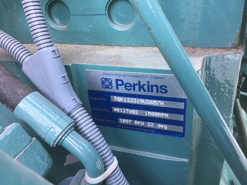 Perkins 4012 TWG2 GENERATOR 1000KVA USED - ערכת גנרטורים: תמונה 5 Perkins 4012 TWG2 GENERATOR 1000KVA USED - ערכת גנרטורים: תמונה 5